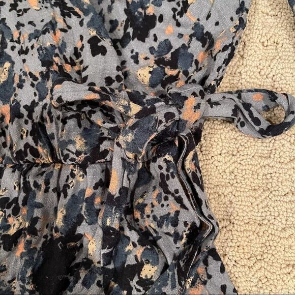 Free People All The Right Ruffles Blue Romper Sz S - Picture 12 of 15